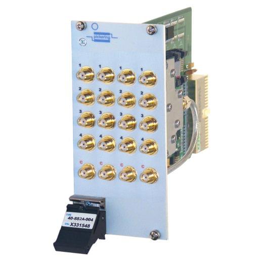 Quad 4 to 1,8GHz,50Ohm,PXI RF Multiplexer,SMA,Terminated, 40-882A-004