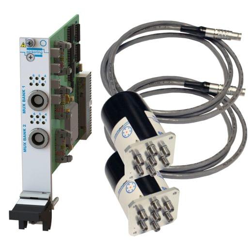 Dual SP6T,26.5GHz,50Ohm,PXI Multiplexer,SMA-2.9,Terminated with Remote Mount,40-785B-532-TE