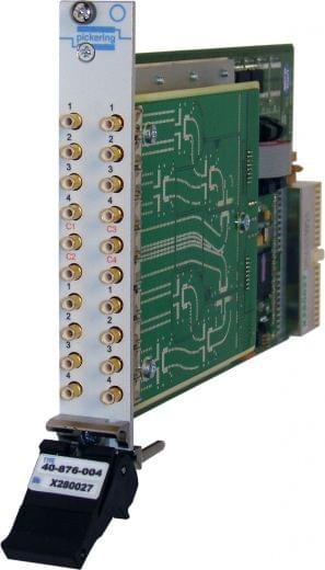 Dual 4 to 1,3GHz,50Ohm,PXI RF Multiplexer,MCX Terminated, 40-876-102