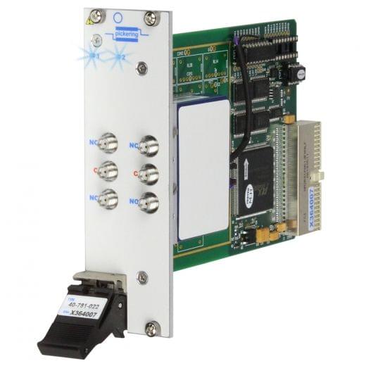 Dual,SPDT,DC-18GHz,50Ohm,SMA PXI Microwave Relay,Internal Termination, 40-781-022