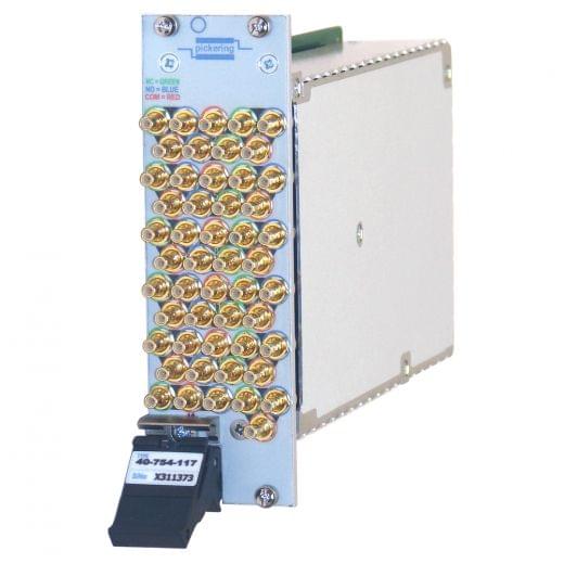 17xSPDT,DC-1.2GHz,50Ohm,SMB Connectors, PXI RF Switch, 40-754-117